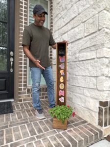 $15 Solar Lamp Planter Box Gift