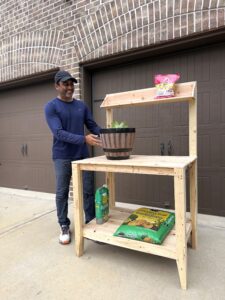 Cedar Potting Station